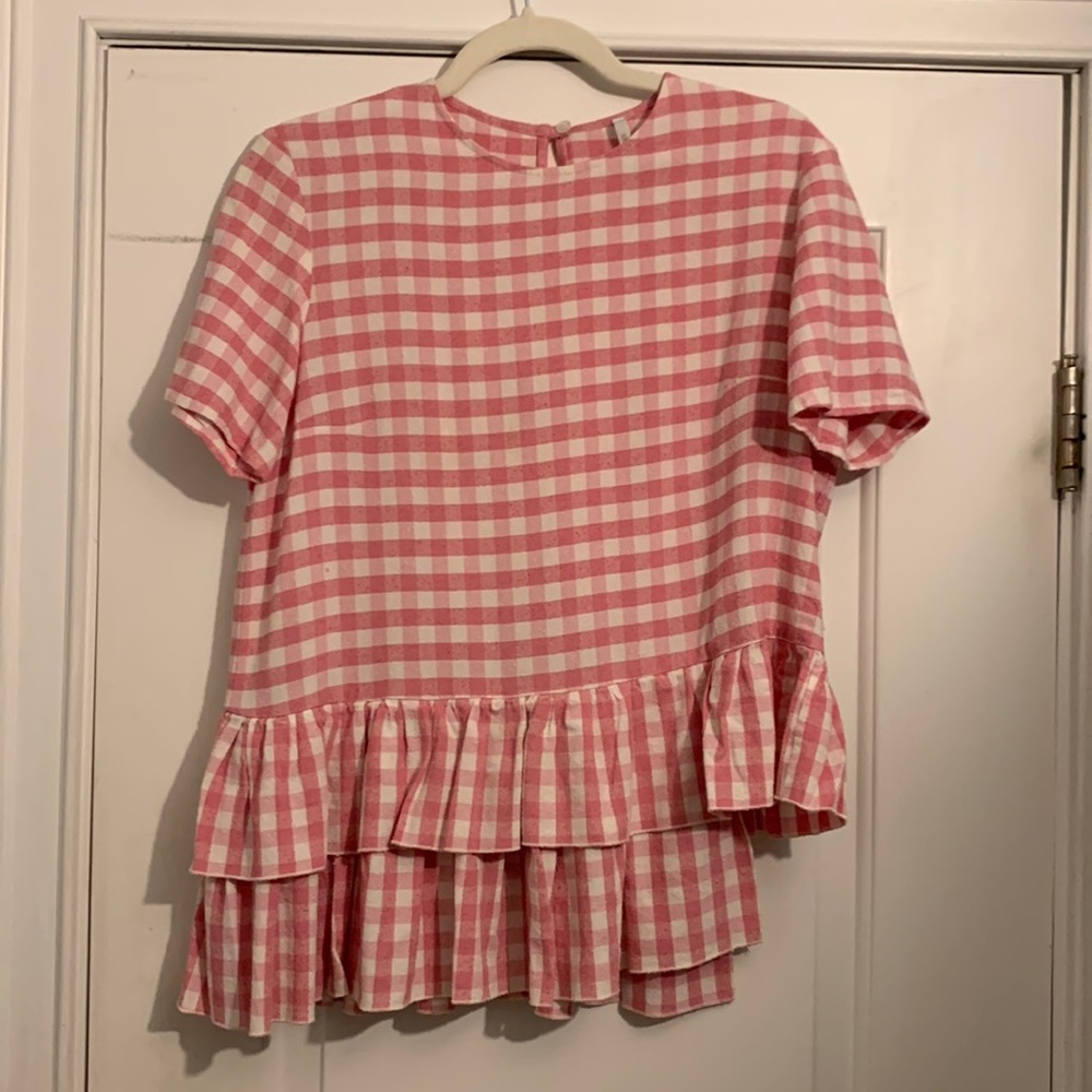 Alcoolique Roshalf gingham blouse